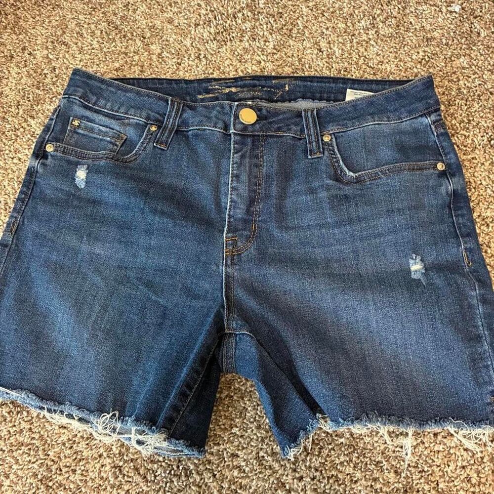 Seven7 Women's Blue and Navy Shorts